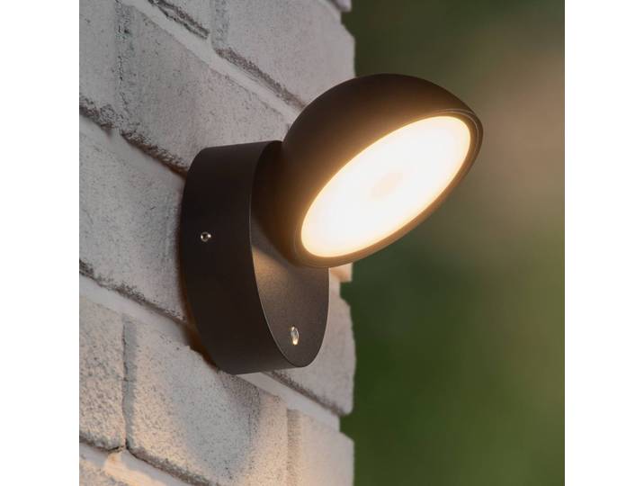 Lucide LED Außenwandleuchte Finn, schwarz, Metall