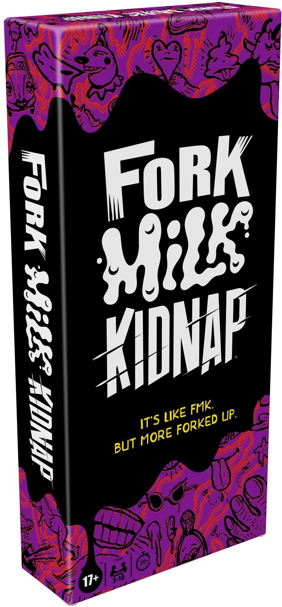 Hasbro Gaming Fork Milk Kidnap Adult Party Card Game for 3 to 10 Players, Ages 17 and Over