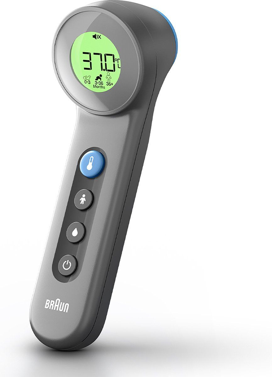 Braun BNT400B Koortsthermometer Touch/No Touch - Antraciet