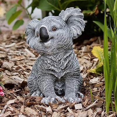 Harz Koala Gartenstatuen Skulpturen Ornament Hausgarten Dekoration Tierstatue
