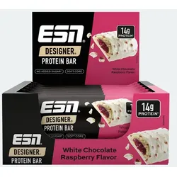 ESN - Designer Bar - Karton 12 x 45g Riegel - MHD 11/2026White Chocolate Raspberry