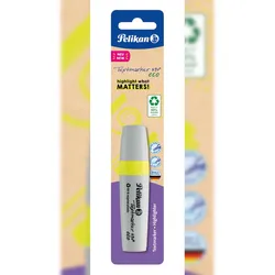 Pelikan Textmarker 490 eco, 1 Stück(e), Gelb, Meißel, Recycelbarer Kunststoff, Fett/Fein/Mittel, 1 mm