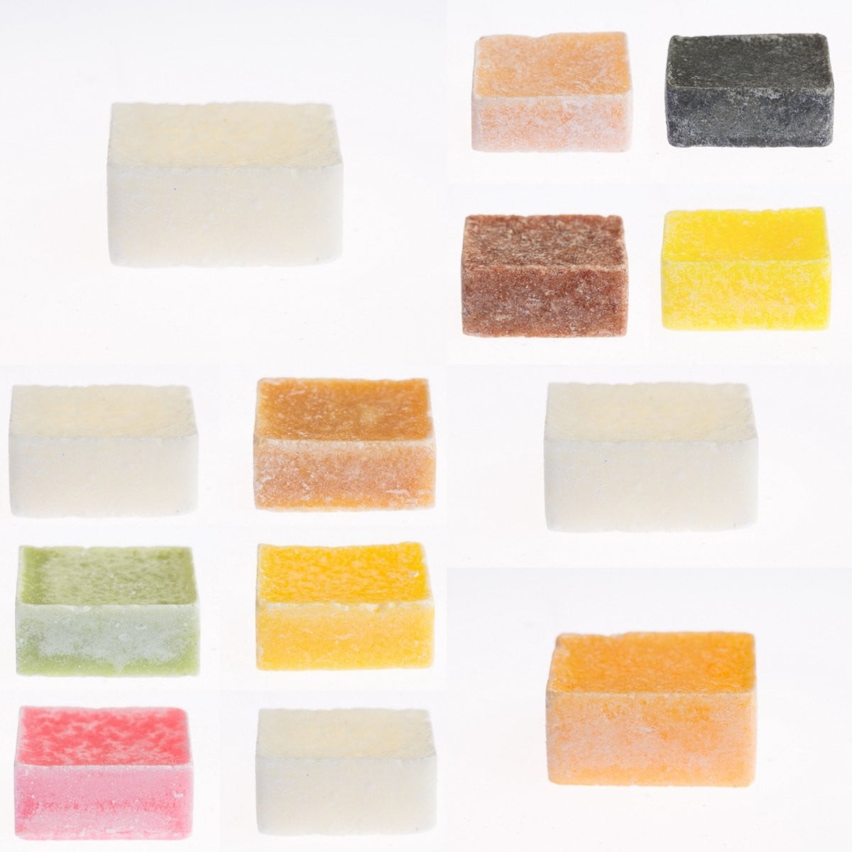 Set van 7 verschillende geurblokjes met ambergeur uit Marokko van Interior Scent