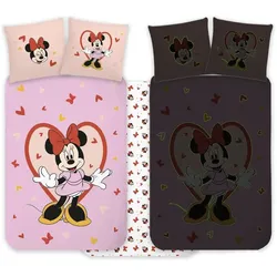 BrandMac, Kinderbettwäsche, Bed Linen - Junior Size 100 x 140 cm - Minnie 1932 Glow (1029353) (100 x 140 cm, 40 x 45 cm)