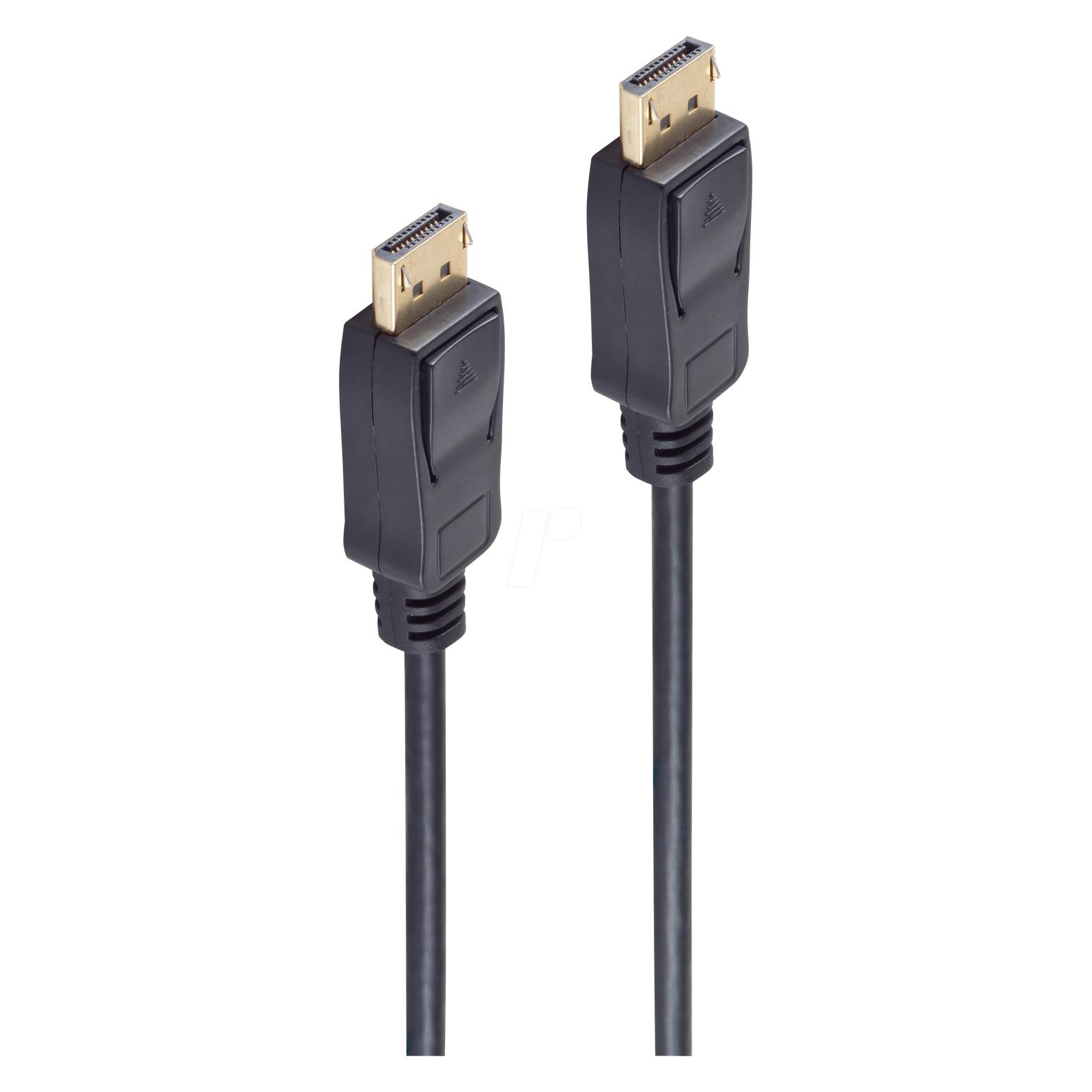 Frei Öl DisplayPort 1.2 Kabel, 4K 60Hz, schwarz (1 m) (77498)