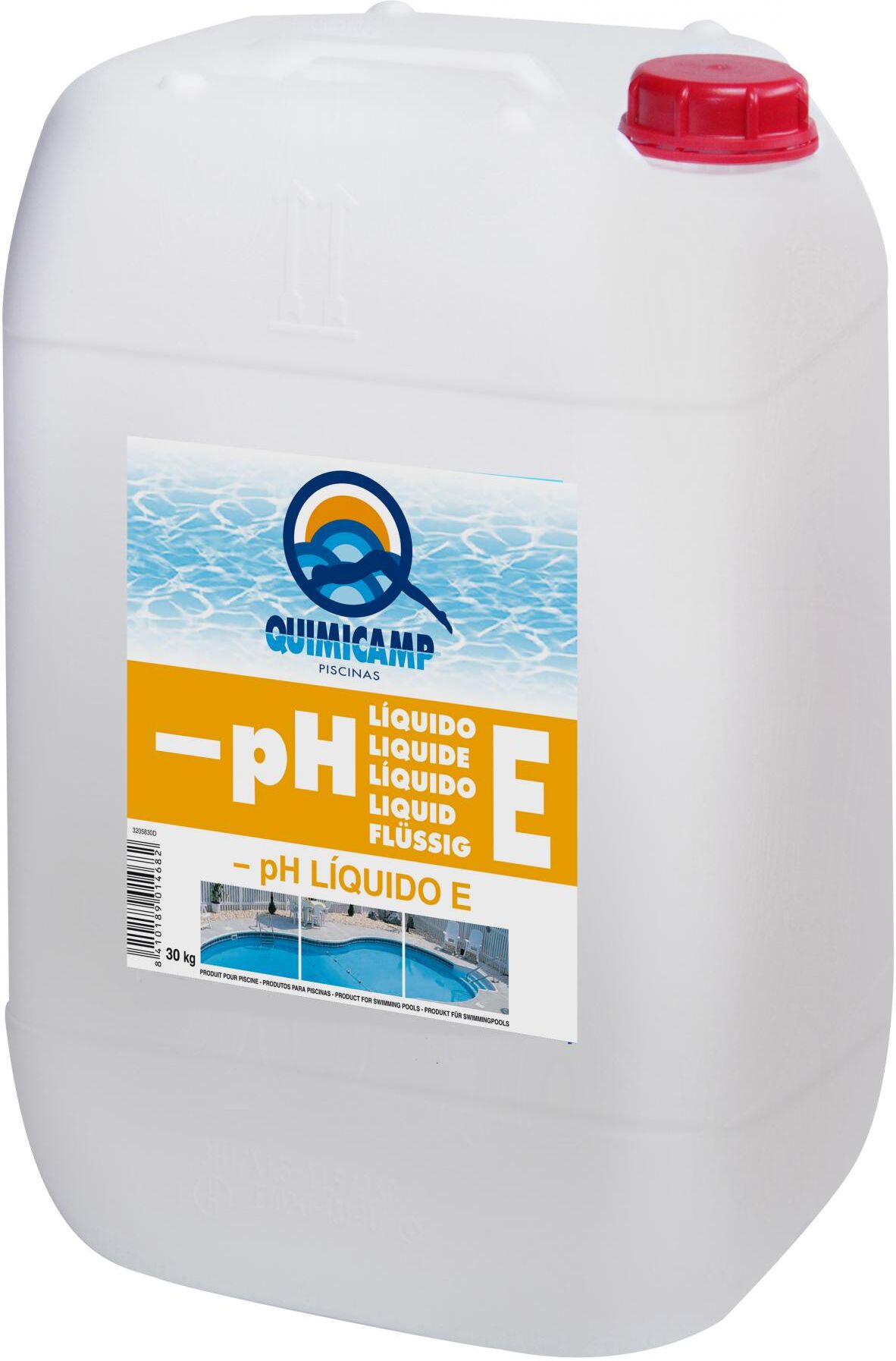 Quimicamp Reductor pH Piscinas Líquido 6 kg. Cristal