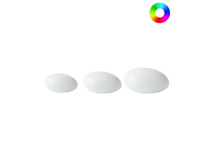 Beliani Led-Lampe Weiß Farallon, Kunststoff, LED integrated, 28x18x28 cm, Lampen & Leuchten, Außenbeleuchtung, Außenleuchten