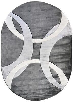 MDA Rugs Orelsi Ivory/Grey Polyester Area Rug