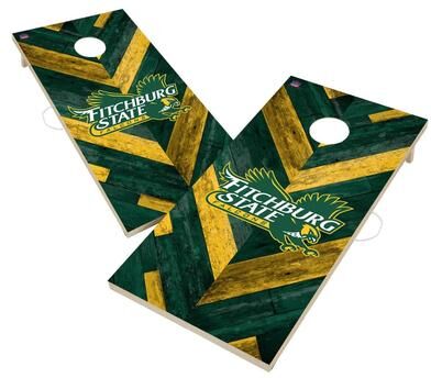 Skip's Garage Fitchburg State Falcons Cornhole Board Set