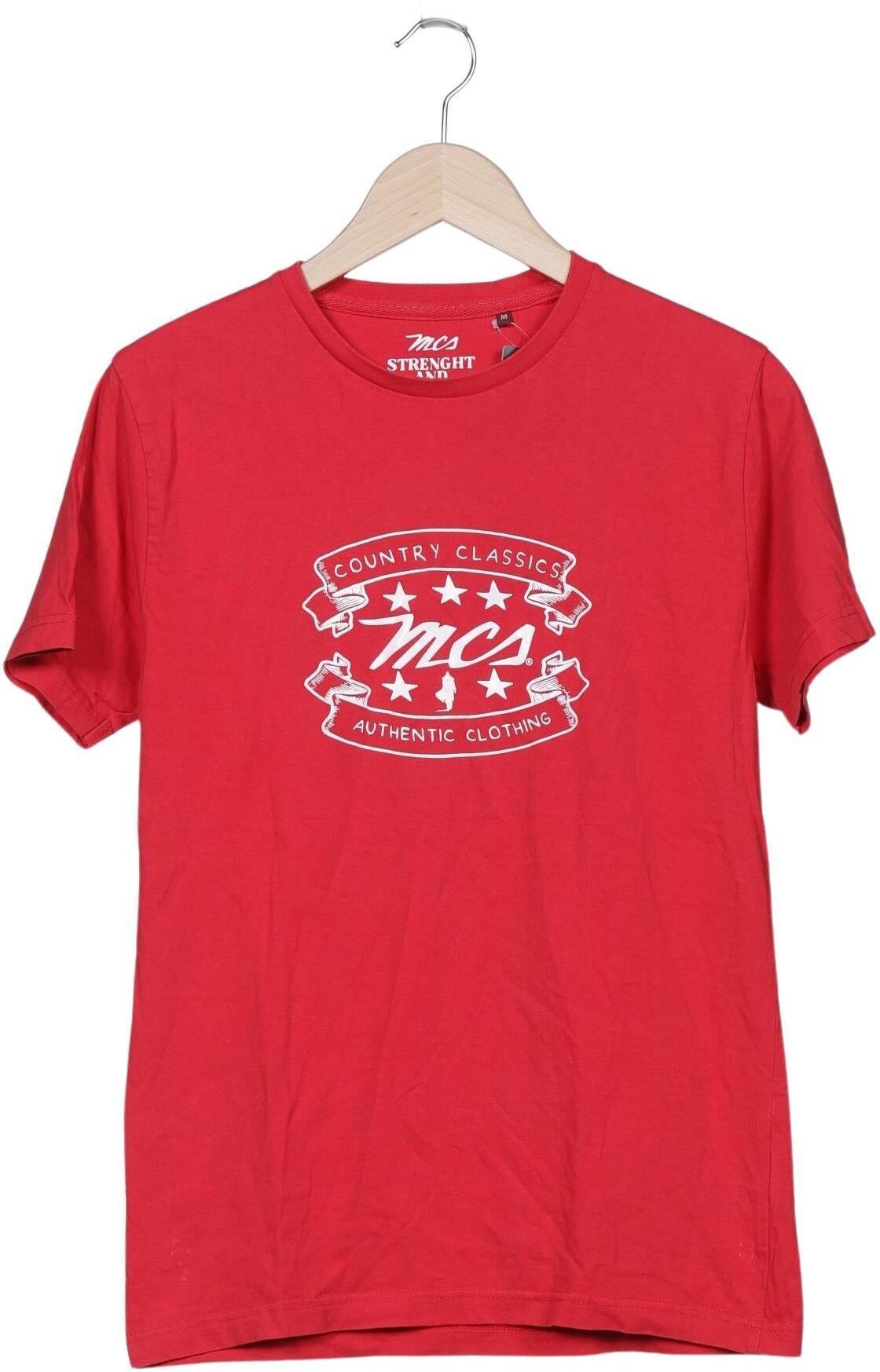 MCS Marlboro Classics Herren T-Shirt, Rot, Gr. M, Baumwolle - Second Hand