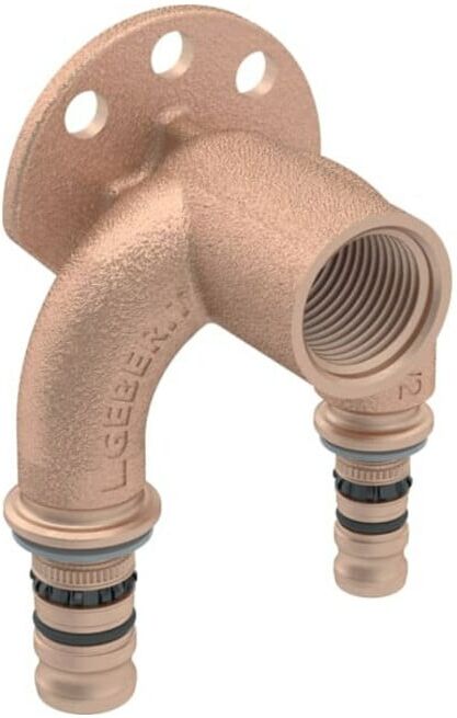 Geberit Coude double raccord Mepla d= 20mmxRp 1/2x16mm, 90°, laiton rouge (602275005)