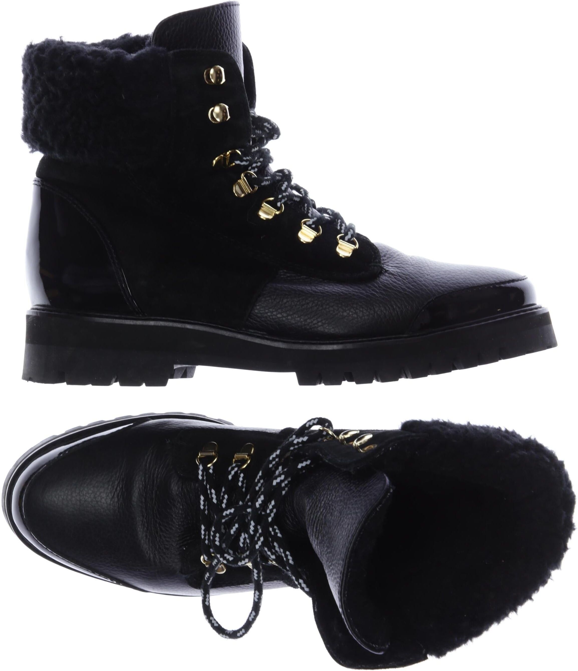 Flattered Damen Stiefelette, Schwarz, Gr. EU 42, kein / Etikett - Second Hand
