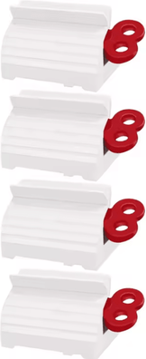Inspire Curations Tube Squeezer Holder Manual Toothpaste And Hand Cream Dispenser For Lotion Cleanser And Cosmetic Tubes red 5pcs