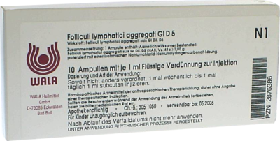WALA Heilmittel GmbH FOLLICULI LYMPHATICI aggregati GL D 5 Ampullen 10X1 ml 02876386