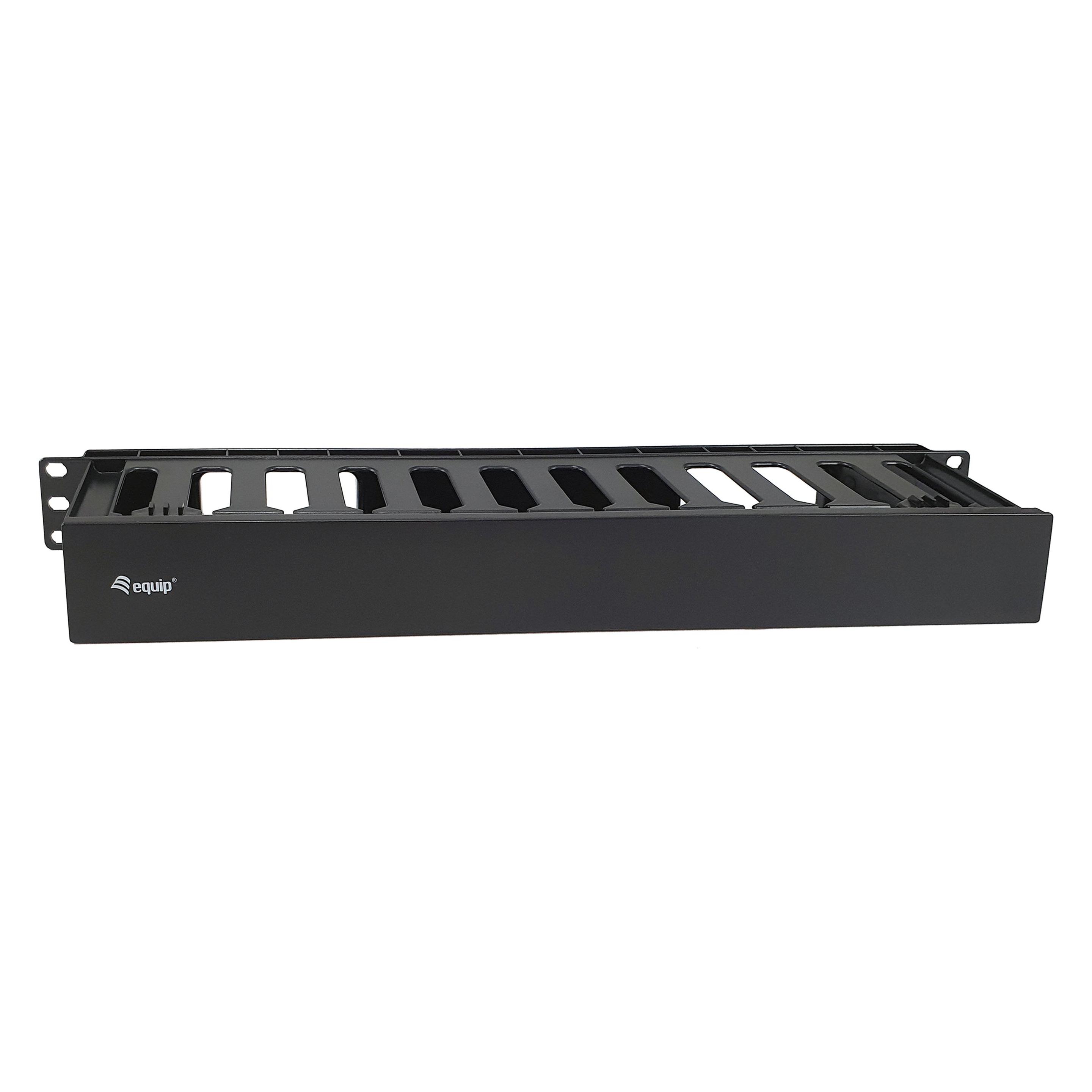 equip 19" Kabelmanagement Panel abnehmbare Heckplatte sw (327318)