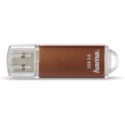 Hama Laeta (128 GB, USB-A), USB Stick, Braun