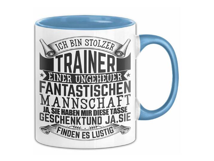 Trendation Tasse Trainer Geschenk Tasse Ich Bin Stolzer Trainer Fußball Basketball Eis-