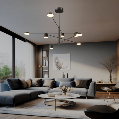 Lynx   Luxury Nordic Chandelier   Metallic Gold / 10 Lights / Warm White (3000k)   MOD LIGHTING