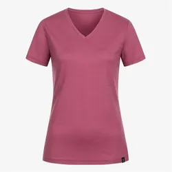 Tom Fyfe Merino Damen T-Shirt V-Ausschnitt Brombeere M