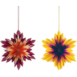 Papiersterne-Set NOVA (LBH 31x12x31 cm) - bunt - LBH 31x12x31 cm