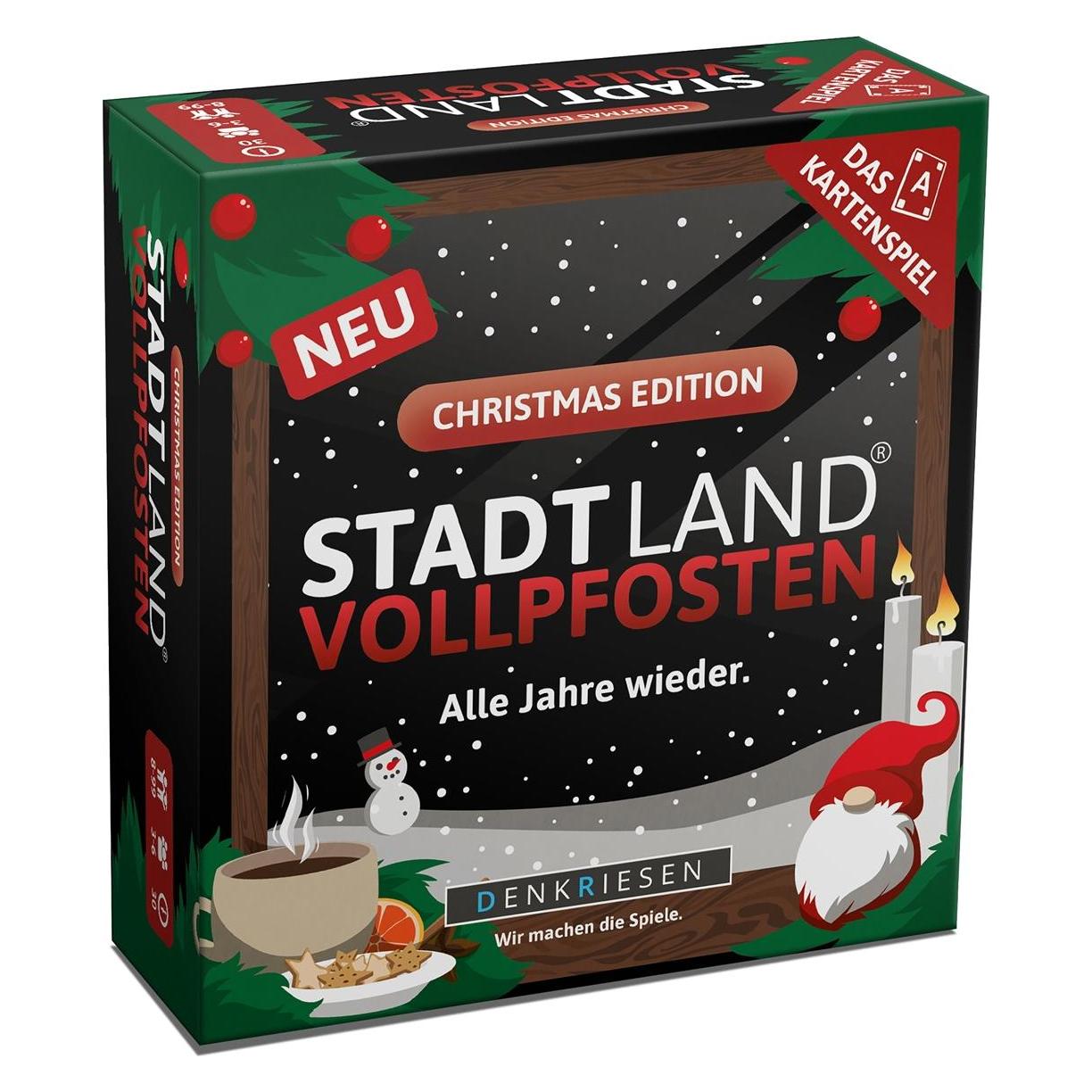 Denkriesen Stadt Land Vollpfosten - Kartenspiel Christmas Edition (d) (Deutsch, 3 - 6 Spieler) (SL3012)