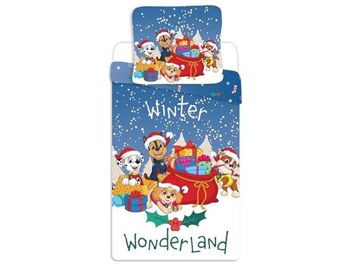 PAW PATROL Beddengoed katoen kinderbeddengoed 140x200 + 70x90 Kerstmis