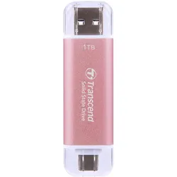 Transcend ESD310 (1000 GB, USB-A, USB-C), USB Stick, Pink