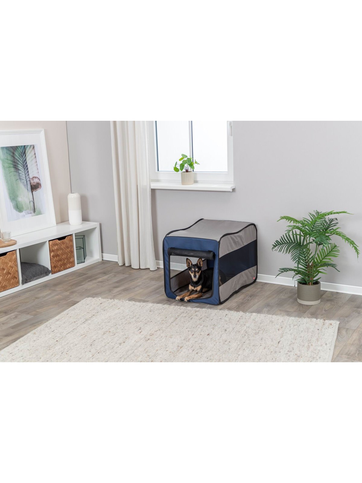 Trixie Hundebox Twister Faltbar Polyester Pop-Up Reisebox Klein-Mittel 50x52x76cm