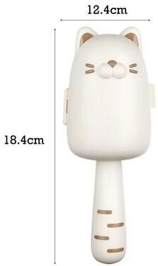 Inspired Finds Cute Cat Shape Hair Remover Roller Tearable Adhesive Paper Sticky Brush For Clothes And Home white