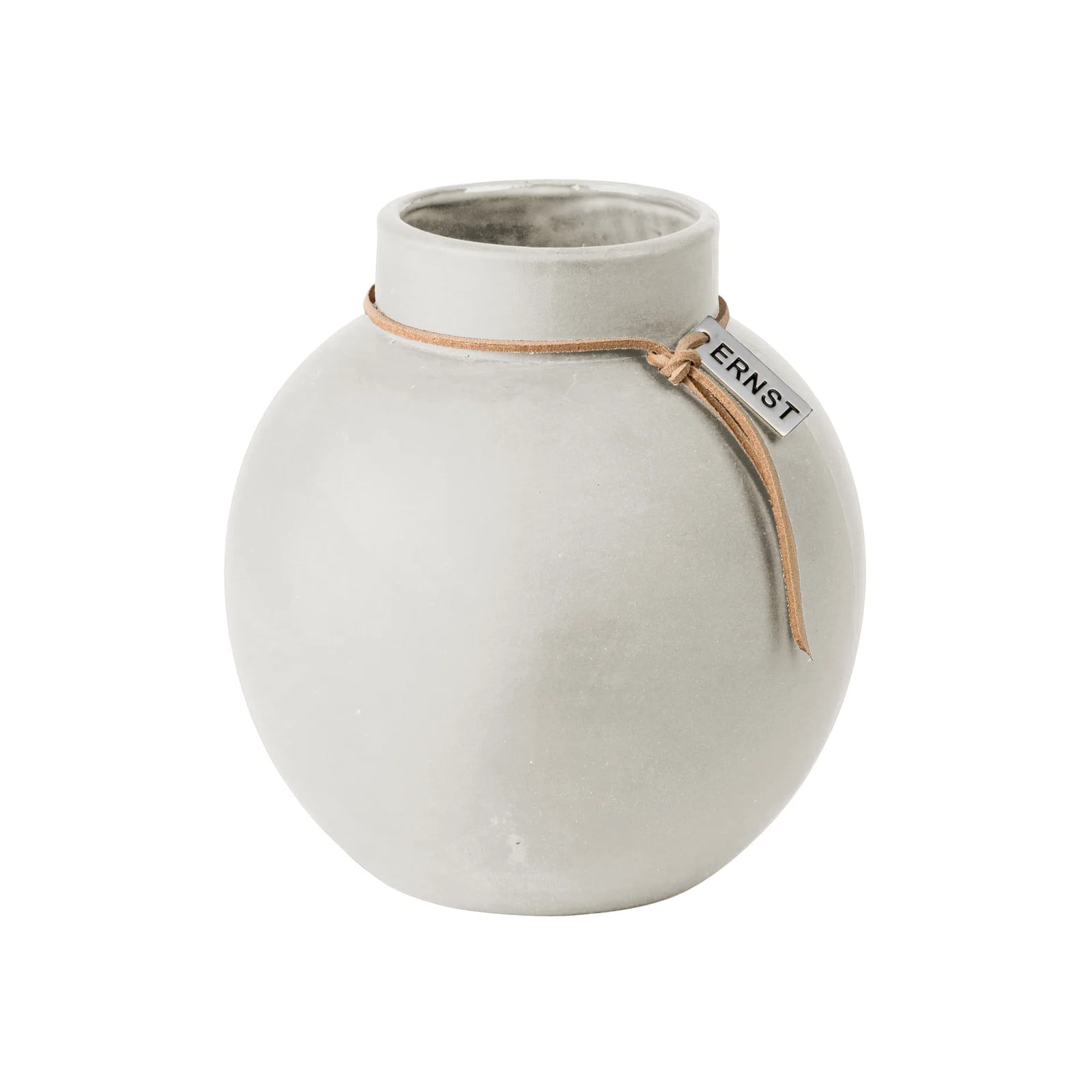 ERNST vaas van aardewerk wit, Hoogte: 14 cm