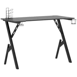 Helloshop26 - Schreibtisch Tisch Arbeitsplatz Computermöbel Computerarbeitsplatz Gaming-Schreibtisch mit Y-förmigen Beinen 110 x 60 02_0023771