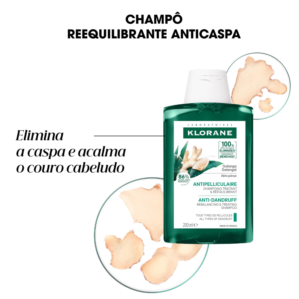 Klorane Galanga Anti-Drandruff and Rebalancing Shampoo 200mL
