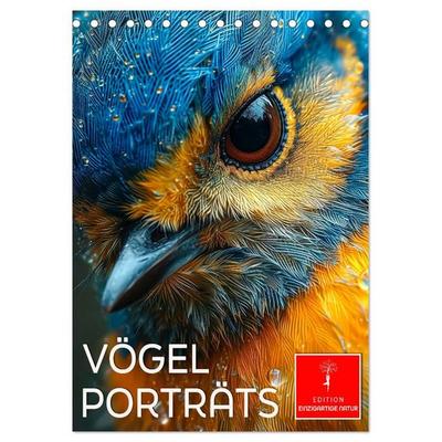 Vögel Porträts (Tischkalender 2027 DIN A5 hoch), CALVENDO Monatskalender