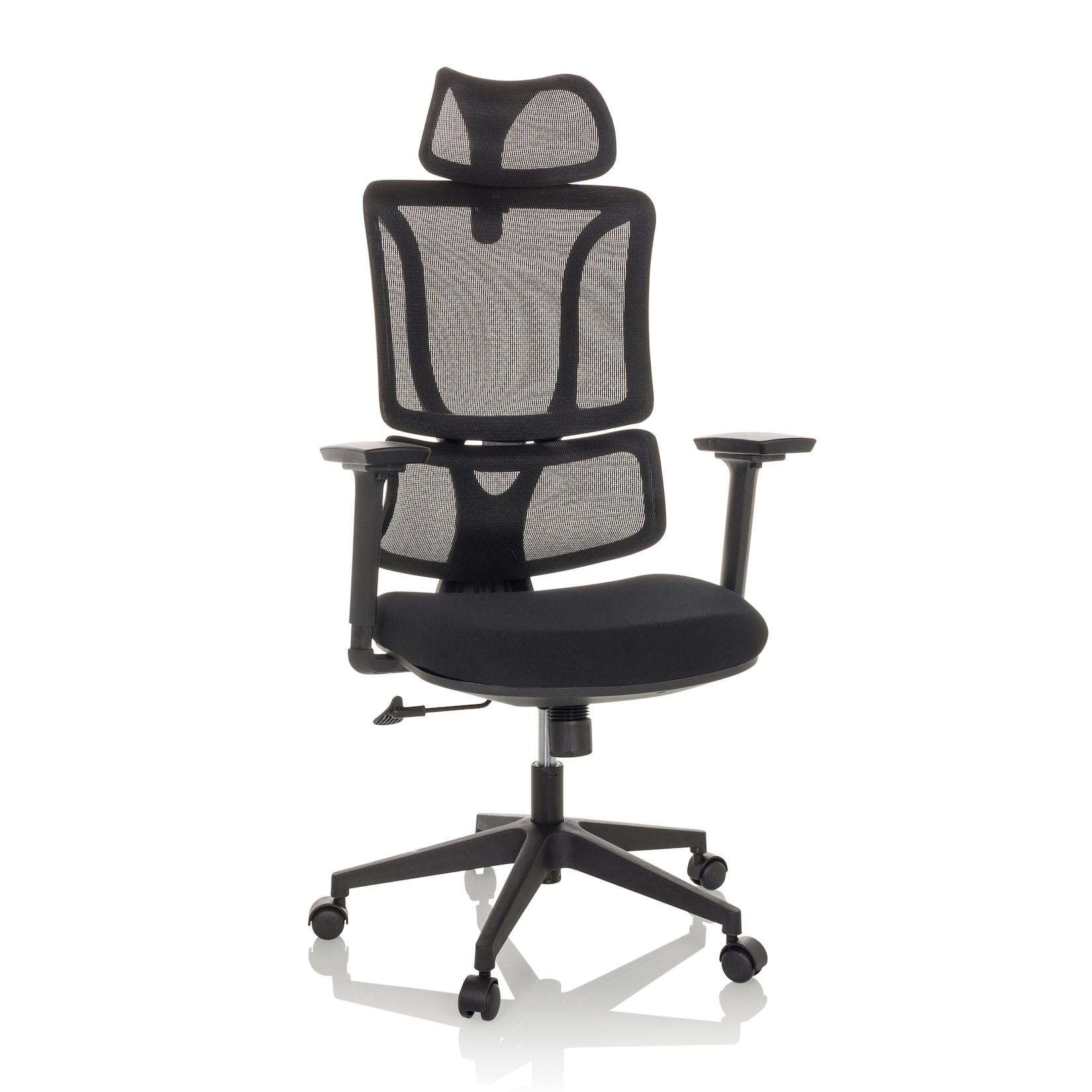 MyBuero Home Office Bürostuhl ERGOMY Stoff / Netzstoff mit Armlehnen (höhenverstellbar)