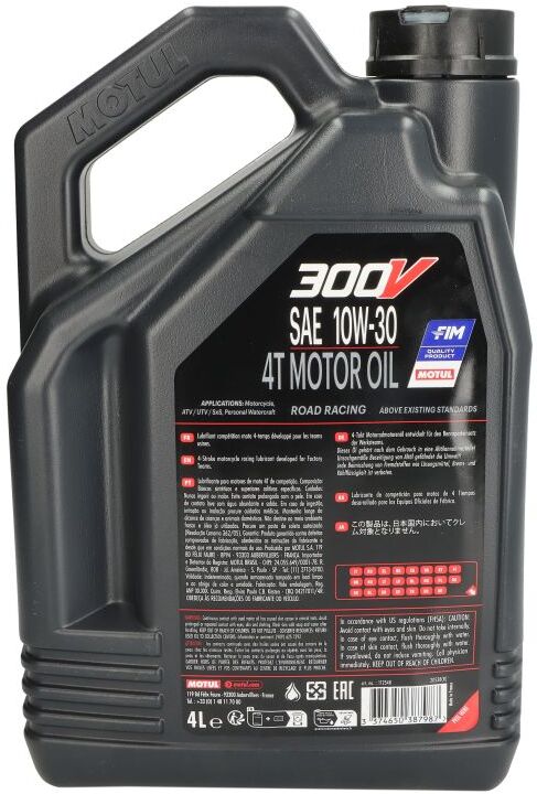 Motoröl 4T MOTUL 112548 300VRR 10W30 4L