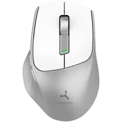Neue kabellose Büromaus von Triadyn: GANYMEDE PRO, Bluetooth, 2,4 GHz, 1600 DPI, silberfarben