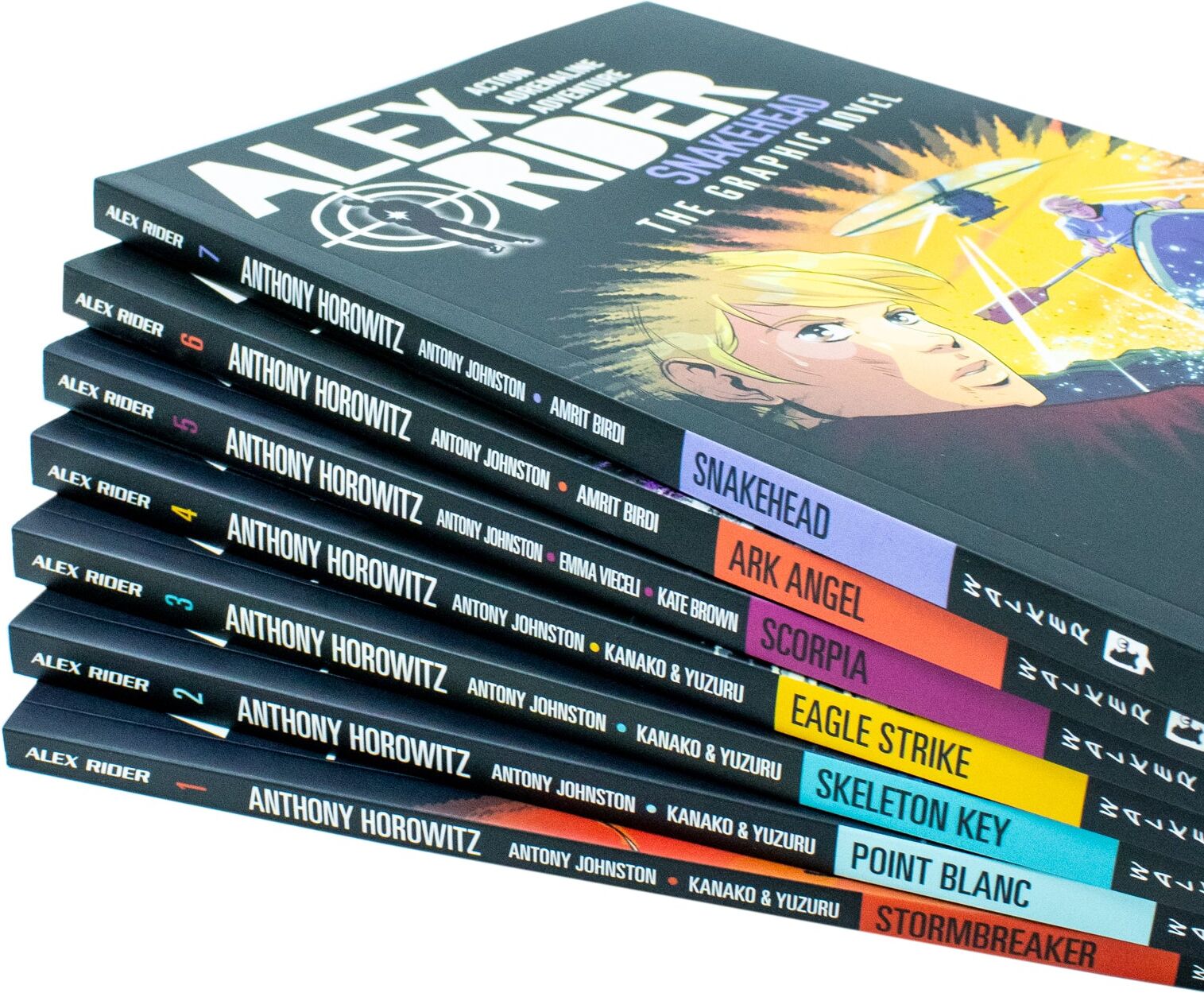 Walker Books Alex Rider Collection 7 Graphics Books Set By Anthony Horowitz