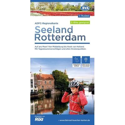 BVA ADFC Regionalkarte Seeland Rotterdam, mit Knotenpunkten 1:75.000, Sonstige von Allgemeiner Deutscher Fahrrad-Club e.V., KOMPASS Freytag & Berndt,