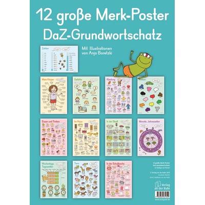 12 große Merk-Poster DaZ-Grundwortschatz, Sonstige von Redaktionsteam Verlag an der Ruhr, Verlag an der Ruhr, 978-3-8346-3132-9