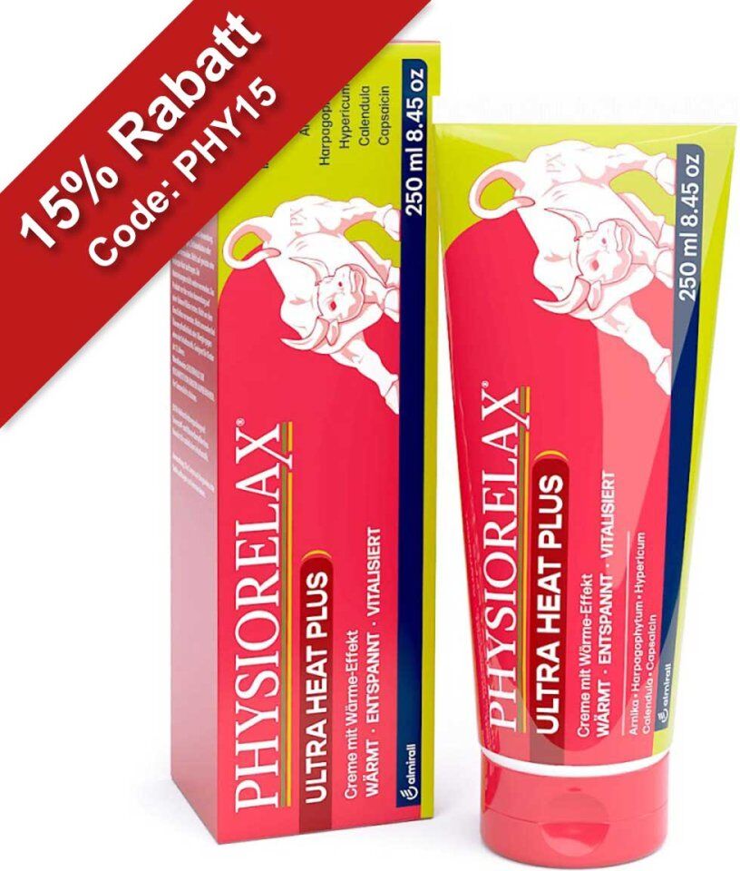 Physiorelax Ultra Heat Plus Creme 250ml