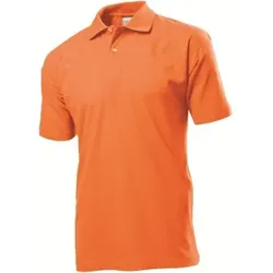 Stedman Polo Men Orange Baumwolle Small Herren