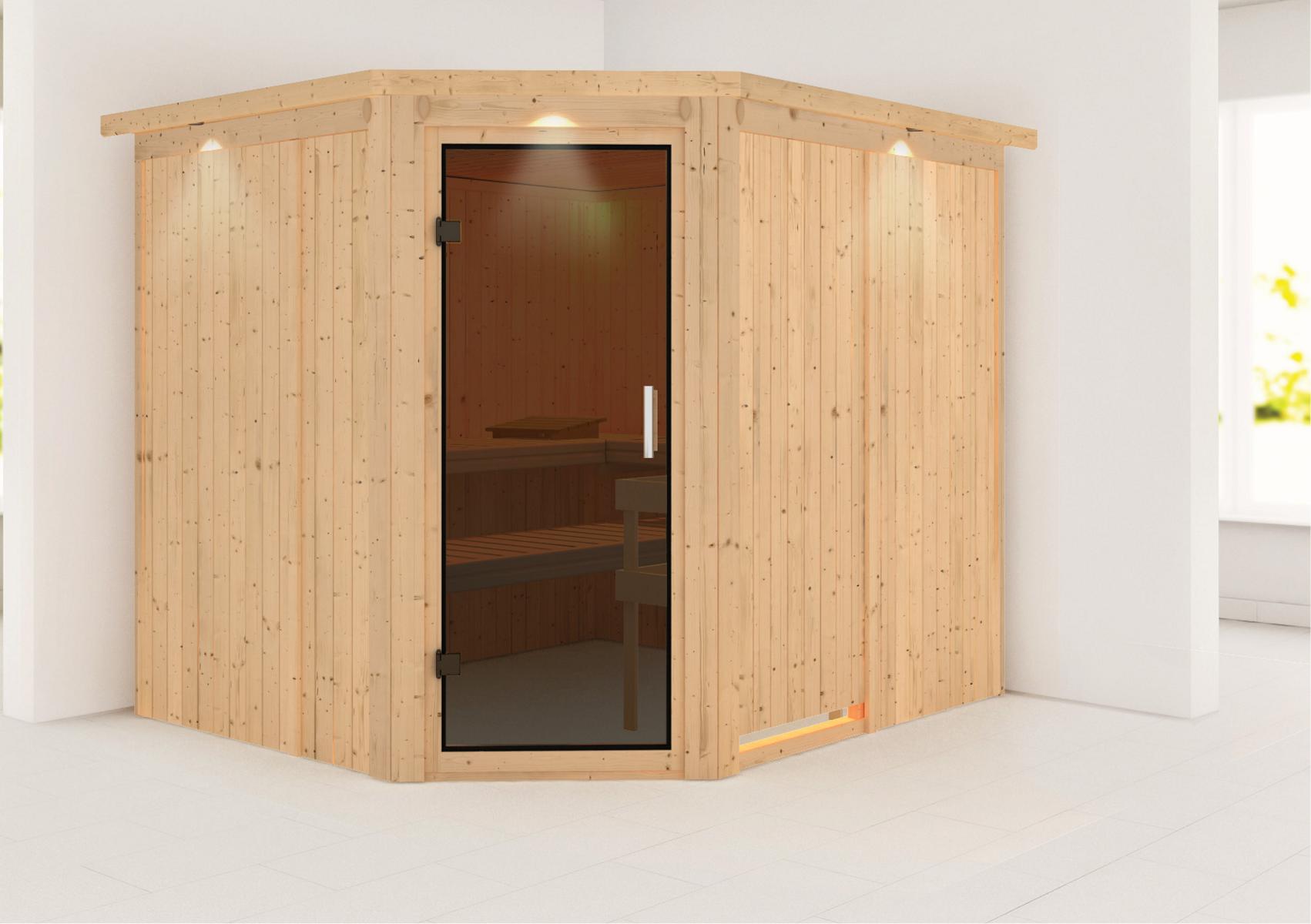 KARIBUHOLZT Sauna Malin Eck, o. Zub. graphitf. GGT u. DK 09231540