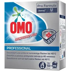 OMO Professional Disinfectant Plus 8,55 kg Waschpulver Desinfiziert und entfernt hartnäckige Flecken bei 40°C