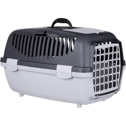 Zolux Transporter GULLIVER 2 with plastic drum light gray / dark gray (Hund, Katze), Tiertransport