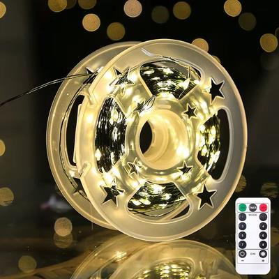 Inspired Finds USB Copper Wire Fairy Lights With Remote Control Flexible Green String Decor warm with Remote usb 65.60ft 200led