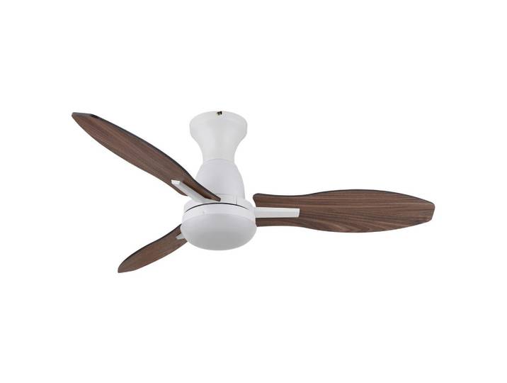 Deckenventilator Gale Opal Weiß Braun D: 107 cm
