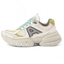 Art für Damen. 1163211Z8003_0MU Leder Turnschuhe 1632 Athen weiß (40), Wohnung, Schnürsenkel, Lässig