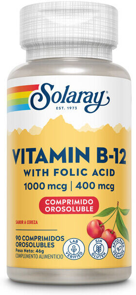 Solaray Vitamin B12 1000 mcg 90 Tablets