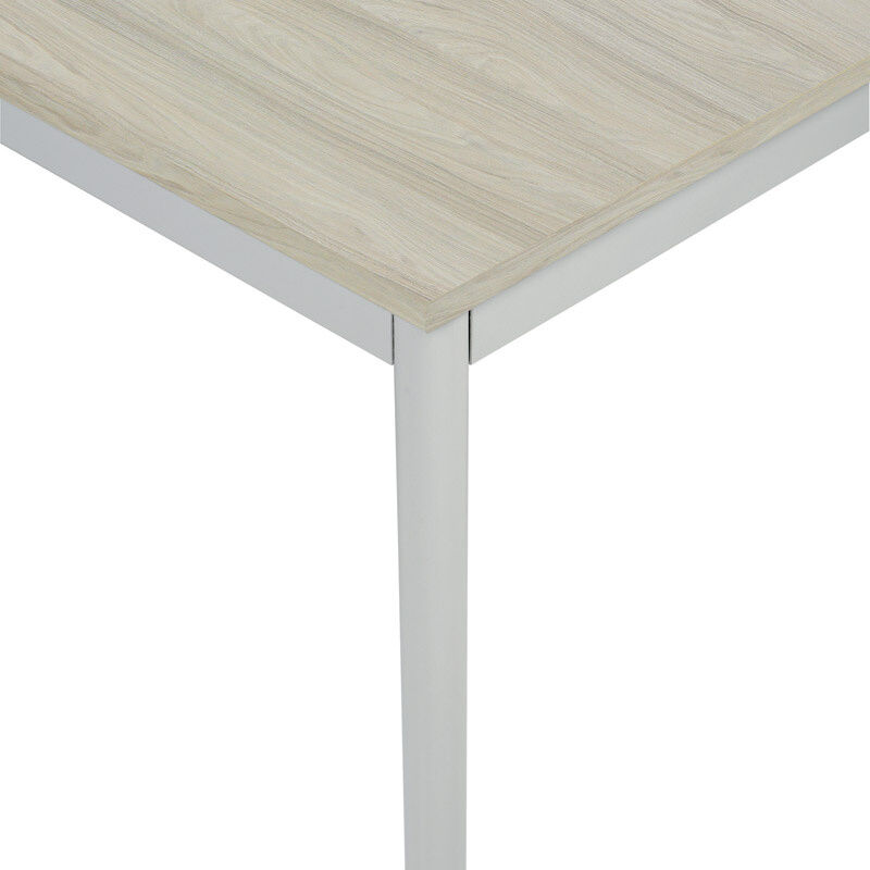 B2B Partner Esstisch BASIC, 120x80 cm, graues Metallgestell, Eiche natur