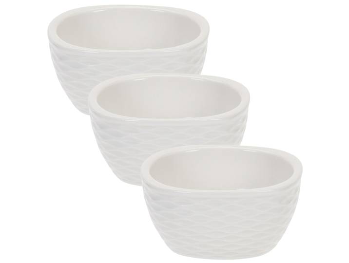 Serviert-Set, 3 Schalen, Porzellan, Ø 9,5 x H 4,5 cm